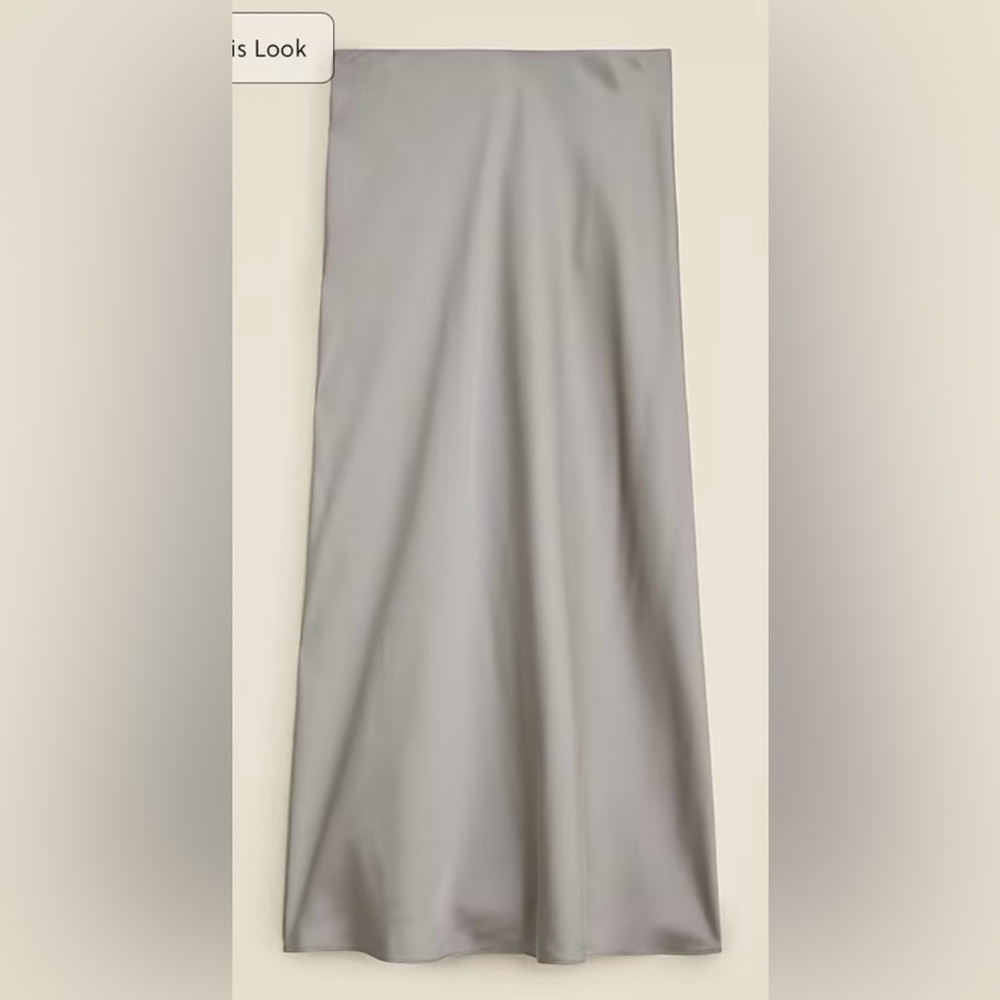 J.Crew Gwyneth slip skirt in vintage dove - Picture 4 of 9
